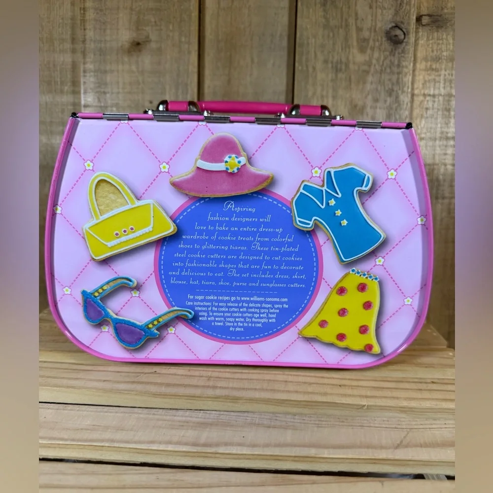 Williams Sonoma Dress Up Clothes Head To Toe Bougie Cookie Cutters Metal Purse